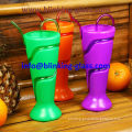 Factory wholesales plastic kids cup goblet straw cup